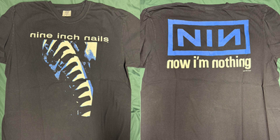 Nine Inch Nails NIN Logo T-Shirt Black - 1990s Vintage Rock Merch