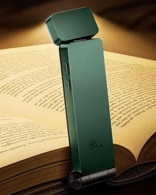 86lux Reading Lamp Book Clamp, Rechargeable Book Lamp for Reading in Bed