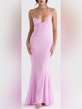 NWOT HOUSE OF CB Loren Pink Corset Maxi Dress sz M