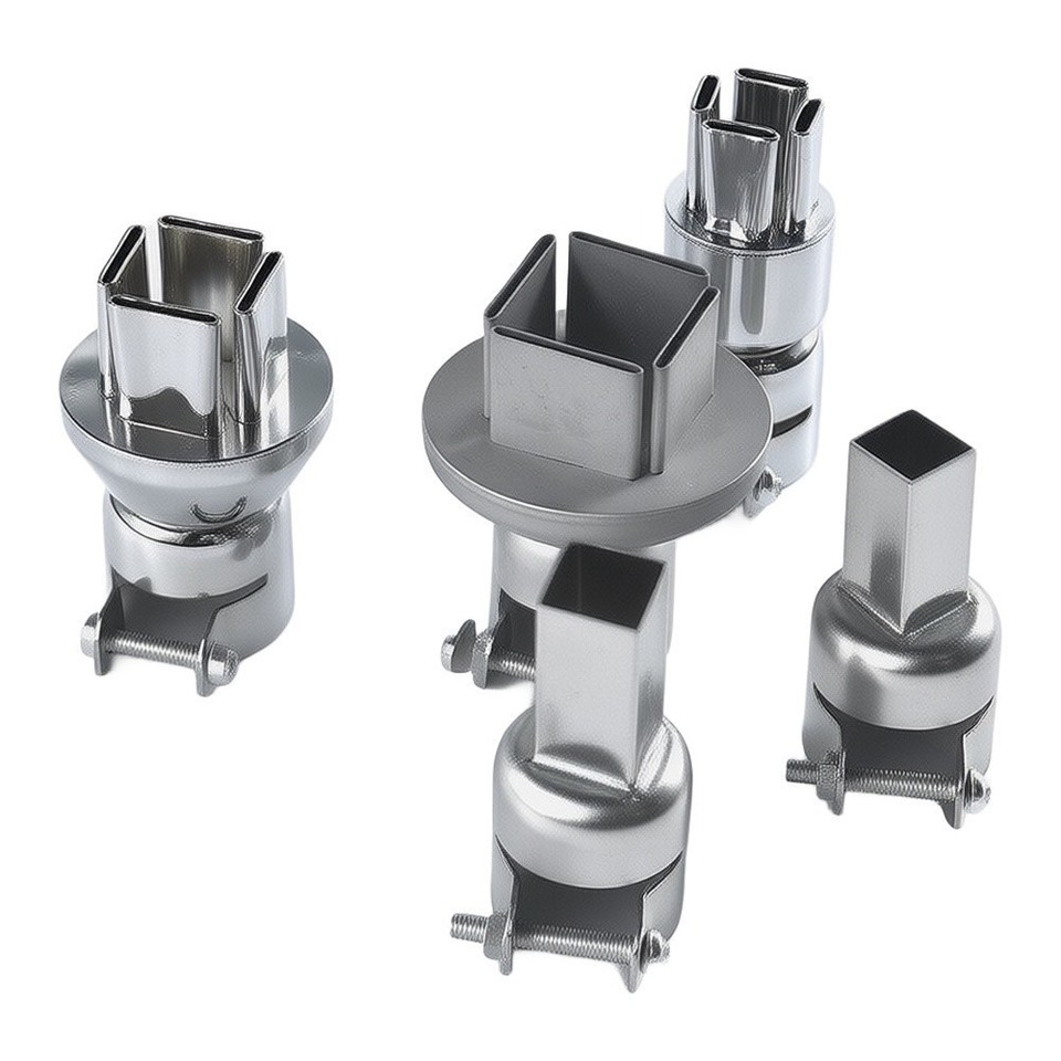 5-Piece Square Nozzle Set for BGA For Rework Tools 10 12 14 19mm Metal ...