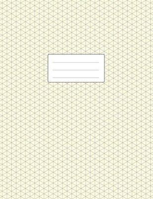 Isometric Grid Notebook - 3D Graph Paper Large Size 8.5x11 | 110 Pages | Soft...