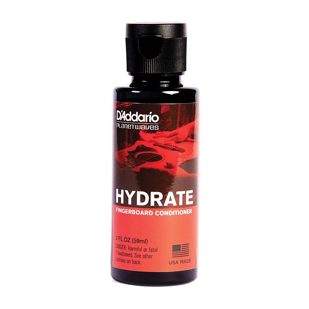 D'Addario Hydrate Guitar Fingerboard Cleaner and Conditioner 2 Oz Bottle