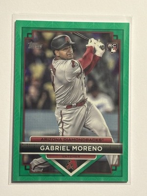 Gabriel Moreno Rookie Card RC #/99 Green 2023 Topps #3 Arizona Diamondbacks Card