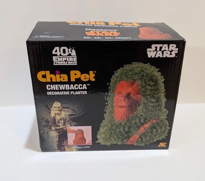 Star Wars Chia Pet Chewbacca Decorative Planter 40th Empire Strikes Back NEW