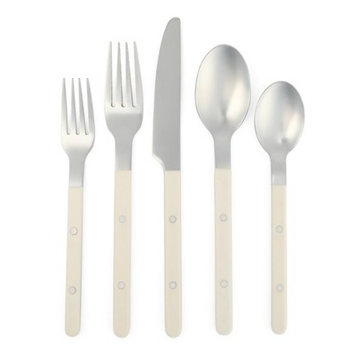 Kitchen Essentials 20 Piece Flatware Silverware Set - Stainless Steel Utensil...