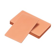 12 Pack 0.8mm Metal Business Cards Laser Engraving Anodized Aluminum Rose Gold