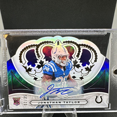 Panini Chronicles Crown Royale Rookie Autographs 2020 Jonathan Taylor CR-7 /35