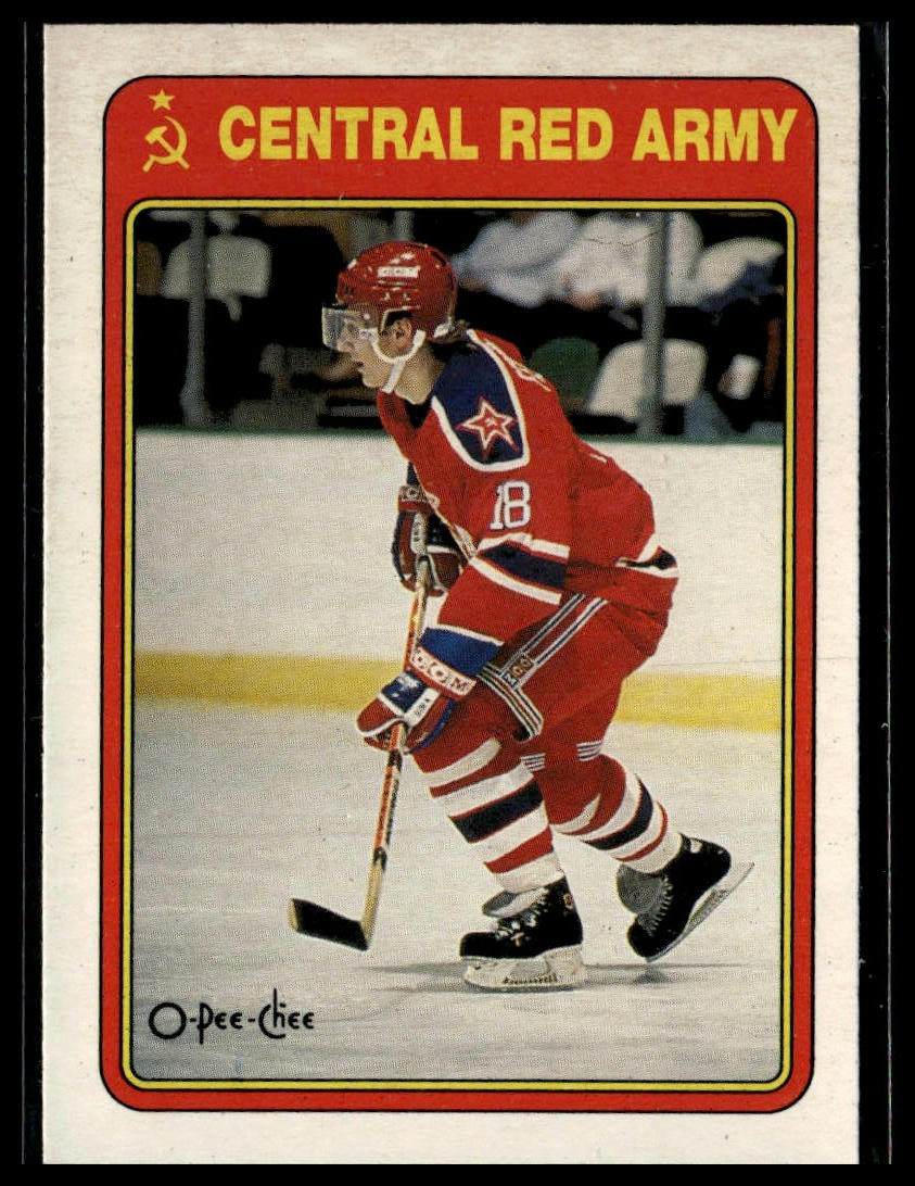 1990-91 O-Pee-Chee #19R Sergei Fedorov Central-Red-Army