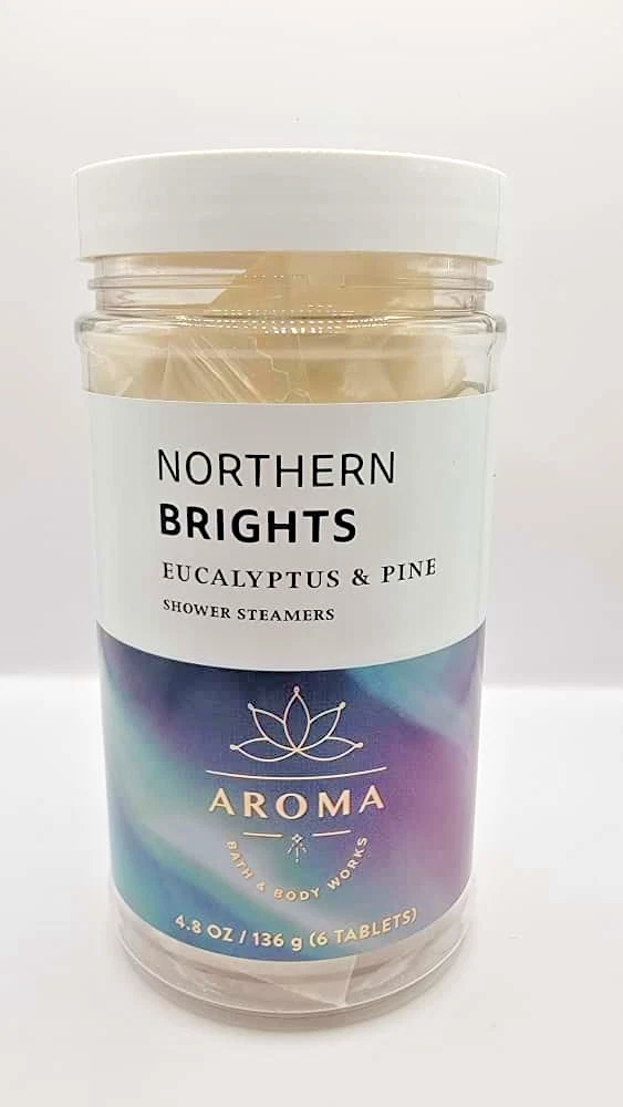 Bath & Body Works NORTHERN BRIGHTS Eucalyptus & Pine Shower Steamers 4.8 Oz New