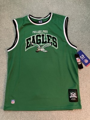 NWT Men s NFL Ultra Game Philadelphia Eagles Kelly Green/Black Tank/Jersey L, XL