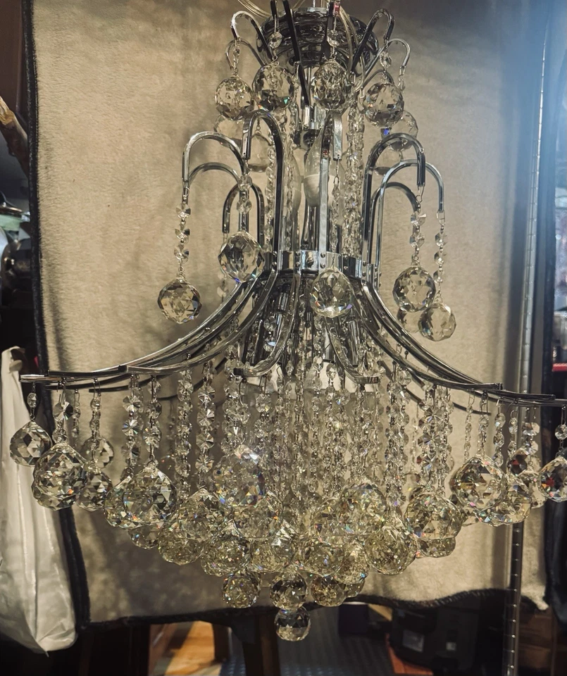 crystal chandelier vintage - Image 3 of 3