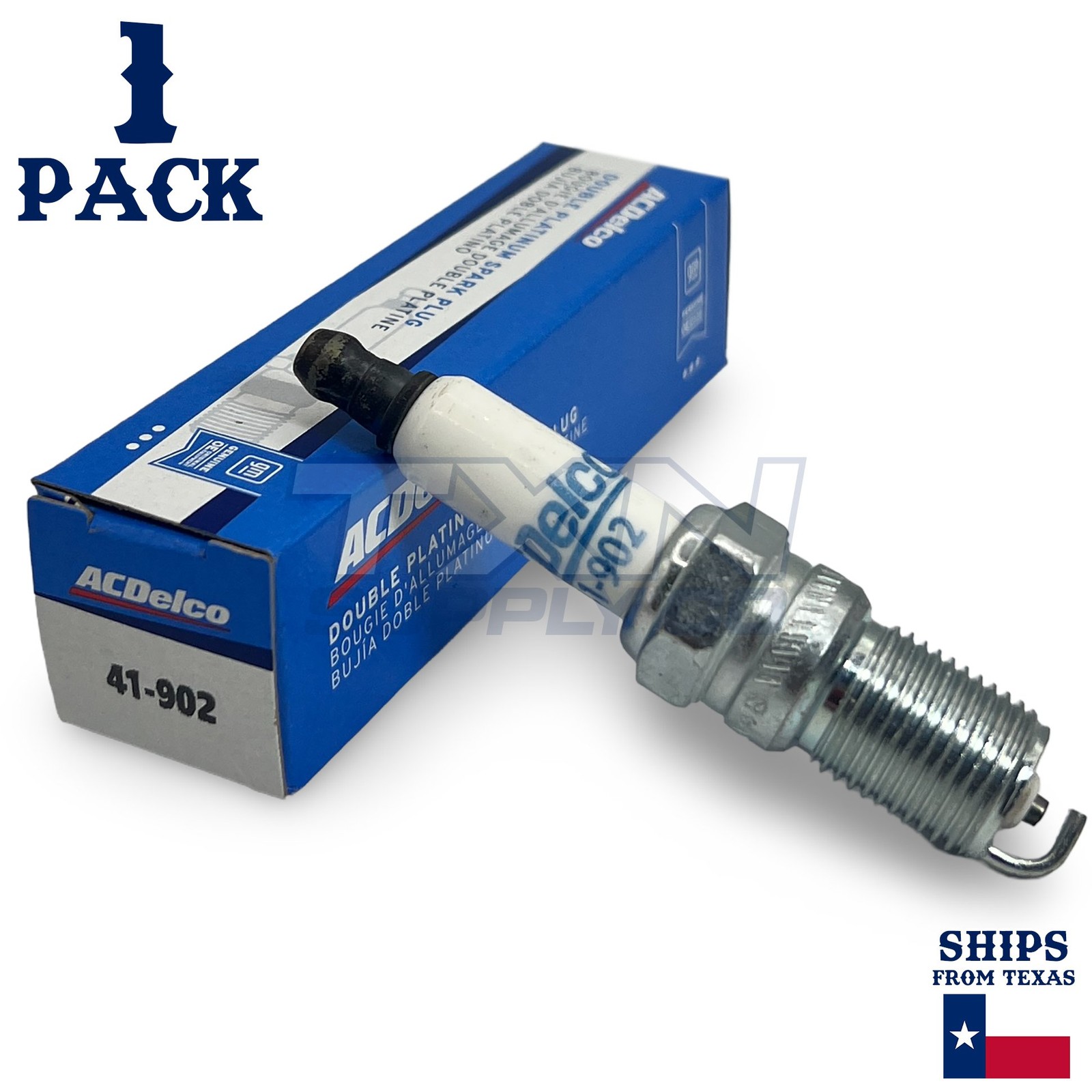 1 Pack GM ACDelco 41-902 Double Platinum Spark Plug 19300875
