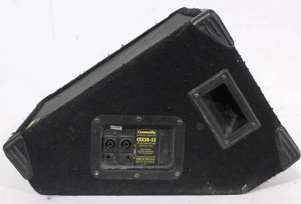 COMMUNITY CSX28-S2 LOUDSPEAKER 15" TWO-WAY WEDGE STAGE MONITOR FLOOR SPEAKER - Image 2 of 4