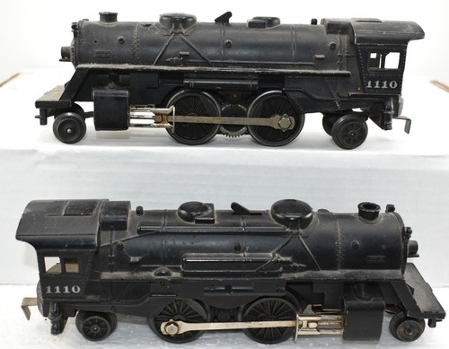 Motores de tren vintage de metal fundido a presión Lionel # 1110 calibre O EE. UU. - 2 locomotoras | Zustand: Used
