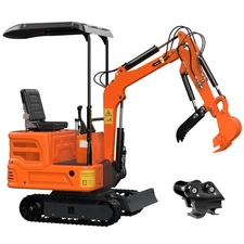2000 lbs，mini excavatorcrawler,13.5 hp gasoline engine free ship Hydraulic clamp