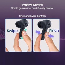 BLACK - SAMSUNG GALAXY BUDS 3-FE 2025 TRUE WIRELESS BLUETOOTH EARBUDS, ACTIVE
