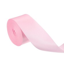 Double Faced Pink Satin Ribbon Solid Fabric Ribbon 1-4/7" x 22 Yards