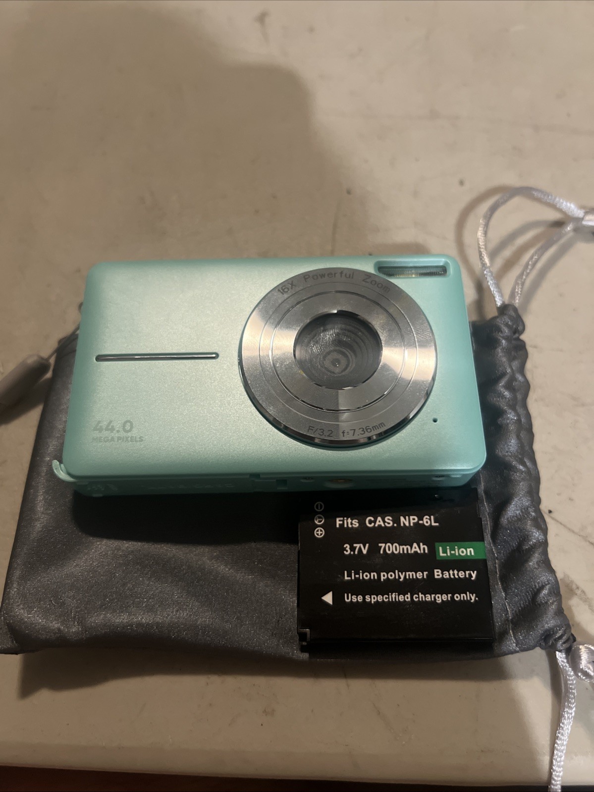 Better Life DC403 Pink 44MP 16x Powerful Zoom Compact Digital Camera W/ Battery