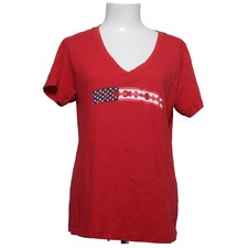 Reebok, T-shirt, Größe: XL, Rot/Weiß/Blau, Baumwolle/Polyester, Print #1d1