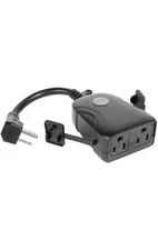 Feit Electric Smart Wi-Fi Dual Outlet Outdoor Plug Alexa Google NEW