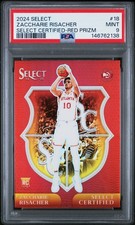 PSA 9 - ZACCHARIE RISACHER RC #18 - RED PRIZM - 2024 SELECT CERTIFIED - POP 2