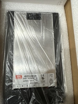 New Mean Well HRPG-300-24 24VDC 14A Power Supply Unit - Silver