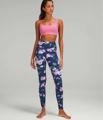 Lululemon Align High Rise Pant 28'' Circulate Tie Dye Mineral Blue Multi Size 2