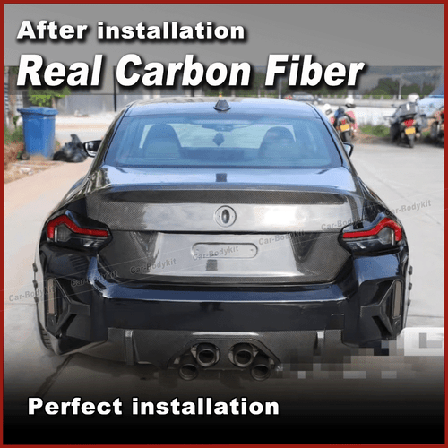 Carbon Heckklappe Kofferraum Deckel Spoiler Passt für BMW G87 M2 Coupe 2023-2024 - Picture 7 of 12