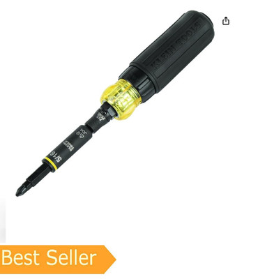 Klein Tools 32500HDRT KNECT Ratcheting Screwdriver, Multi-Bit Screwdriver