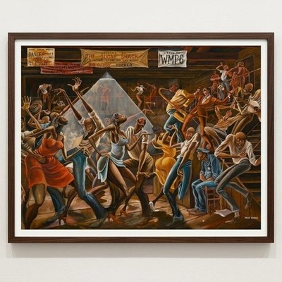 HOT The Sugar Shack Ernie Barnes Print, Iconic Dance Art poster decor 24x36
