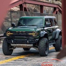 vland LED Headlights For 2021-2026 Ford Bronco Amber DRL Headlamps Left+Right