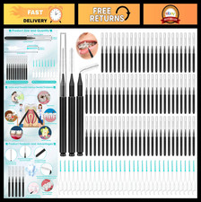 300PCS Interdental Brushes for Braces - Soft, Bendable Dental Cleaners & Flosser