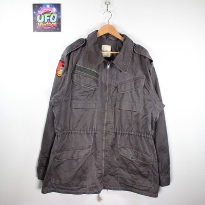 Danish Civil Defence M65 Style Jacket Mens XL Tall Grey Redningsberedskab 80s
