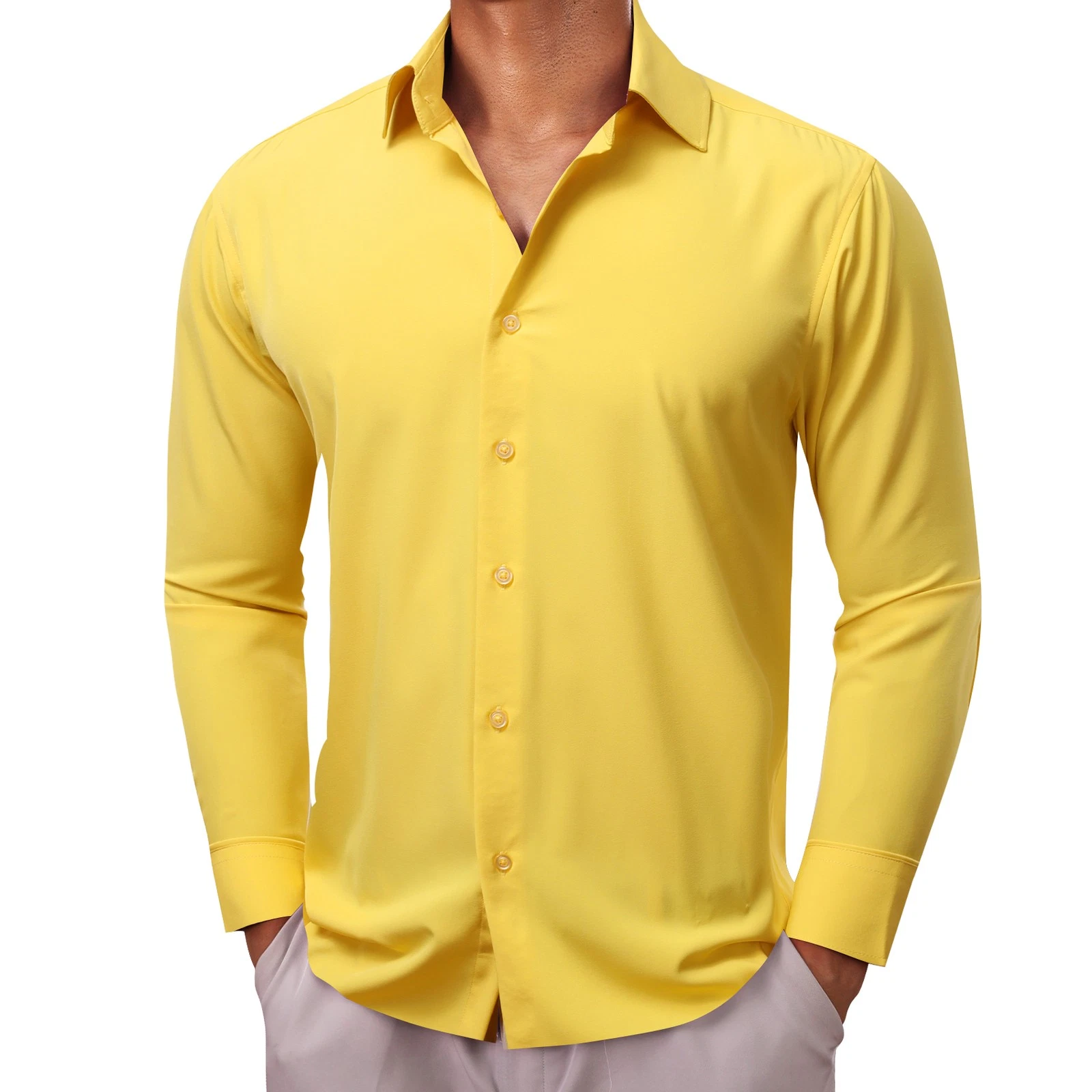 Mens Shirt Long Sleeve Paisley Floral Satin Plain Tops Wedding Formal Party Prom
Opens in a new wind