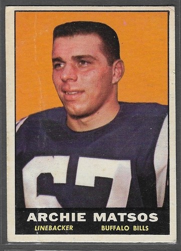 Archie Matsos #158 1961 Topps card