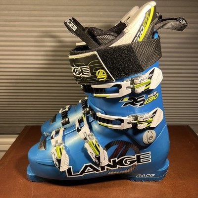 Lange Race RS 130 Wide 2012 Men s Mondo 27.5 316mm Ski Boots Blue Made In Italy