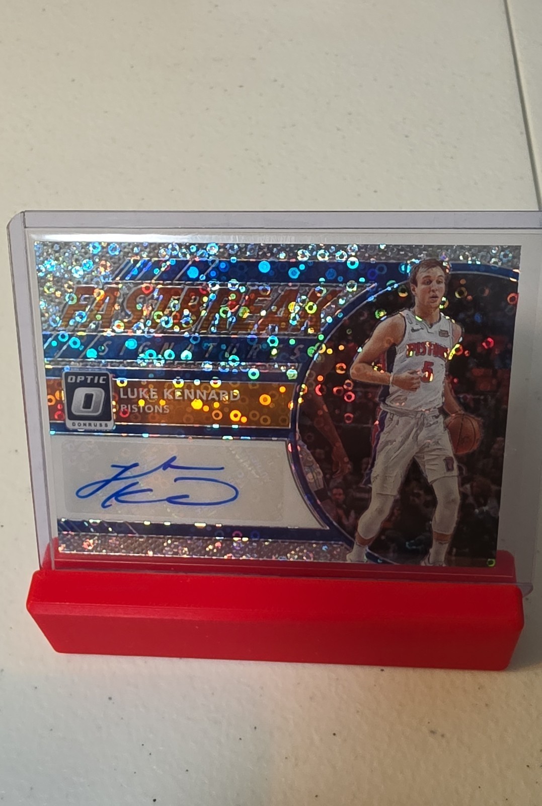 2017-18 Panini Donruss Optic - Fast Break Signatures Luke Kennard Disco Auto