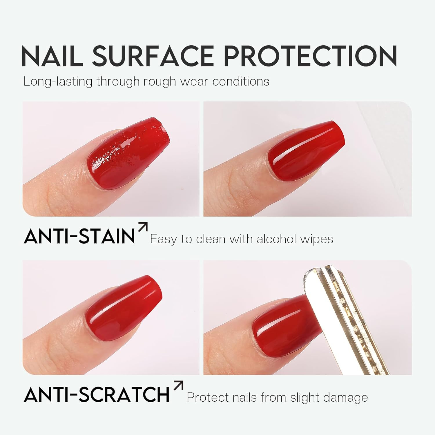 Top Coat Nail Polish Clear: Quick Dry Nail Polish No Chip High Shine Long Lastin