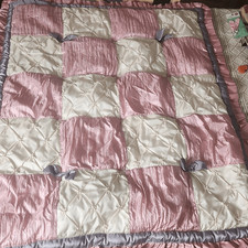 The Peanutshell bella pink patchwork baby quilt