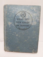 WEBSTER'S NEW HANDY DICTIONARY A Merriam-Webster 1943