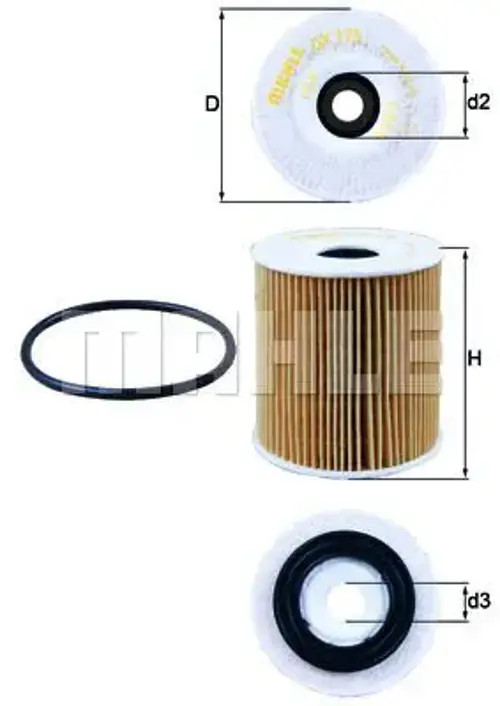 KNECHT OX 175D Oil Filter for CHRYSLER,FIAT,JEEP,MINI,NISSAN - Image 28