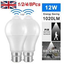 PIR Motion Sensor B22 LED Lamp Smart Bulb Globe Auto ON/OFF Energy Saving Light