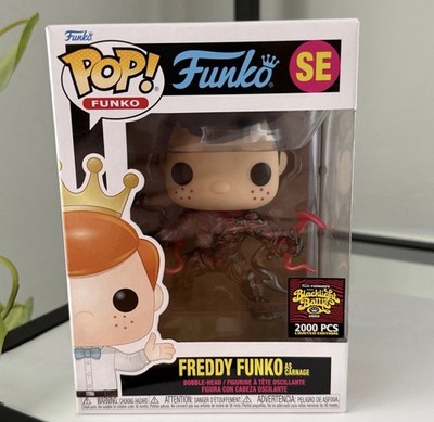 Funko Pop! Freddy Funko as Carnage Metallic LE2000PCS 2022 Blacklight Battle