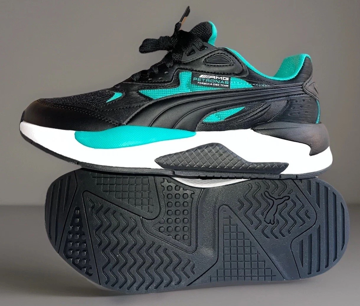PUMA Scarpe Uomo Morbida Schiuma Comfort Ottimale Nero e Verde Taglia UK8 EU42