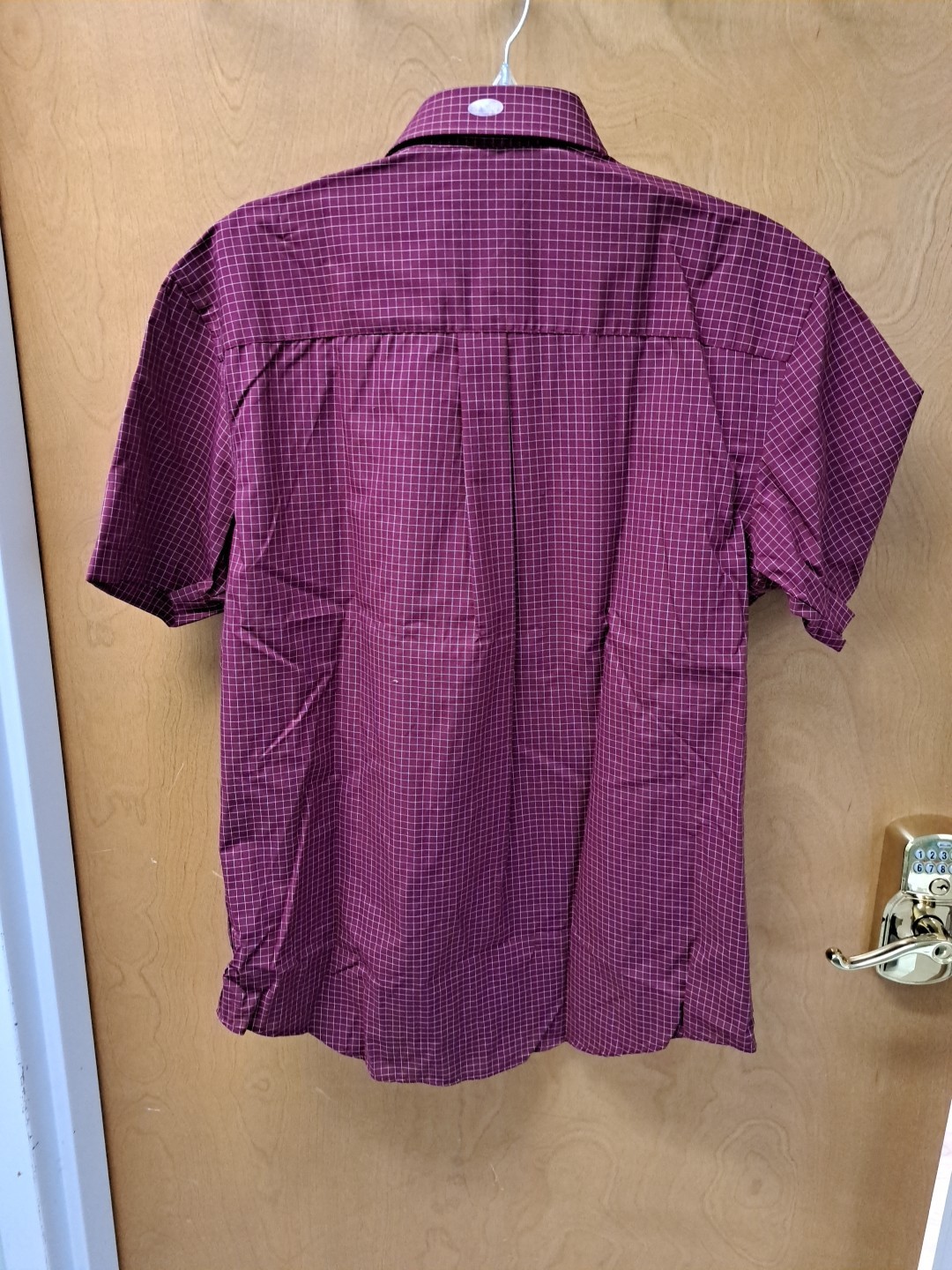 Van Heusen NWT Mens Button Up Maroon Large thumbnail 4