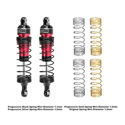 GPM Alu Stoßdämpfer (2) v/h schwarz einstellbar für Traxxas Mini-Maxx Mini-XRT