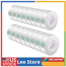 Clear Tape 16 Rolls - Transparent Gift Wrapping Tape Refills, Premium Adhesiv...