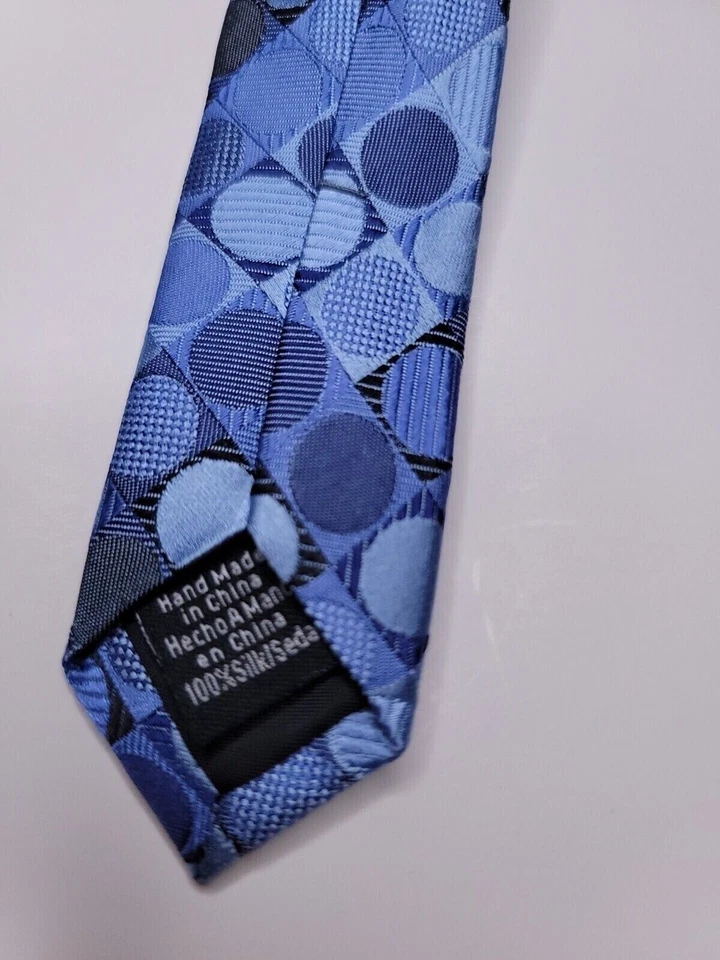 Corbata formal Van Heusen para hombre 58"Lx3,5"W azul cuello corbata Foto 4 de 4