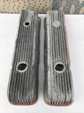 Cal Custom 40-2300 SB Chevy 283-302-327-350 Aluminum Finned Valve Covers Vintage
