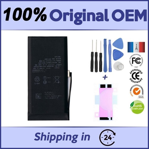 2406mAh BATTERY BRAND NEW OEM FOR IPHONE 13 MINI SUPERIOR QUALITY + KIT ADHESIVE - Picture 1 of 4